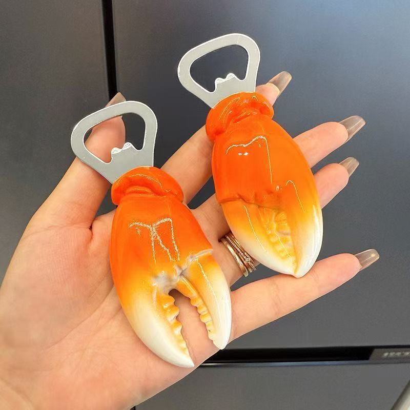 Kitchen Gadgets For Dad - 1 stuk grappige krabklauw-vormige flesopener magnetische