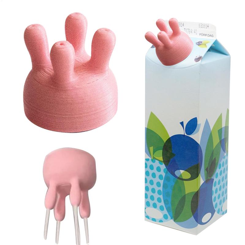 Kitchen Gadgets To 3D Print - Melkfles Cap Melkpak Cap Melk Omstelling