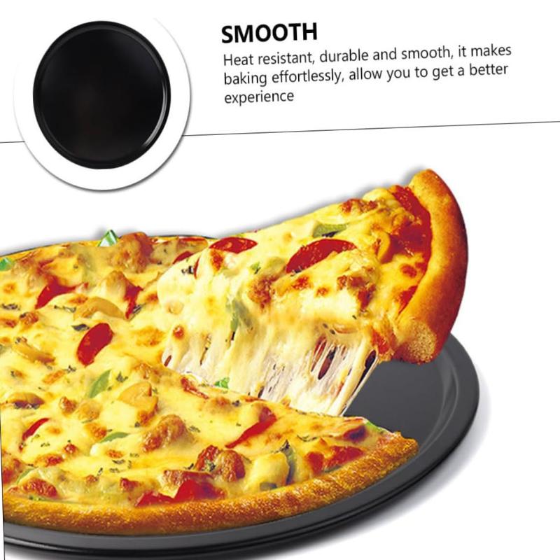 Pizza Stone Baking - 10/11/12/14 Inch Pizza Bakpan Anti-aanbak Koolstofstaal