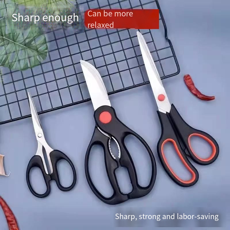 Kitchen Gadgets Latest - Roestvrijstalen keukenschaar Multifunctionele sterke kippenbotenschaar kan