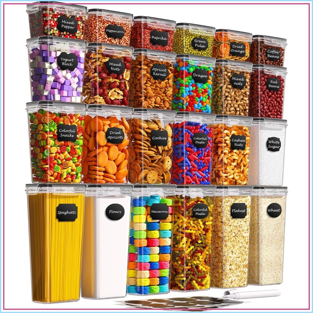 Food Storage Containers - 24 stuks luchtdichte voorraaddozen met deksels,
