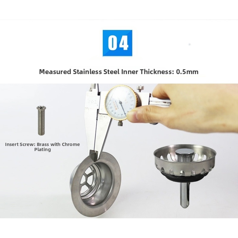 85mm roestvrijstalen gootsteen - Stainless Steel Strainer recensie en prijs
