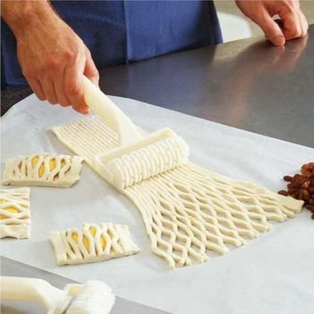 2 stuks deegroller met rooster - Pizza Stone Baking recensie en prijs