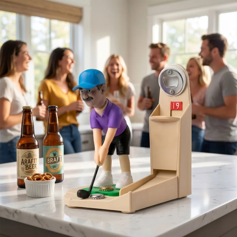 Golfspeler Beeldje Bierflesope - Kitchen Gadgets To 3D Print recensie en prijs