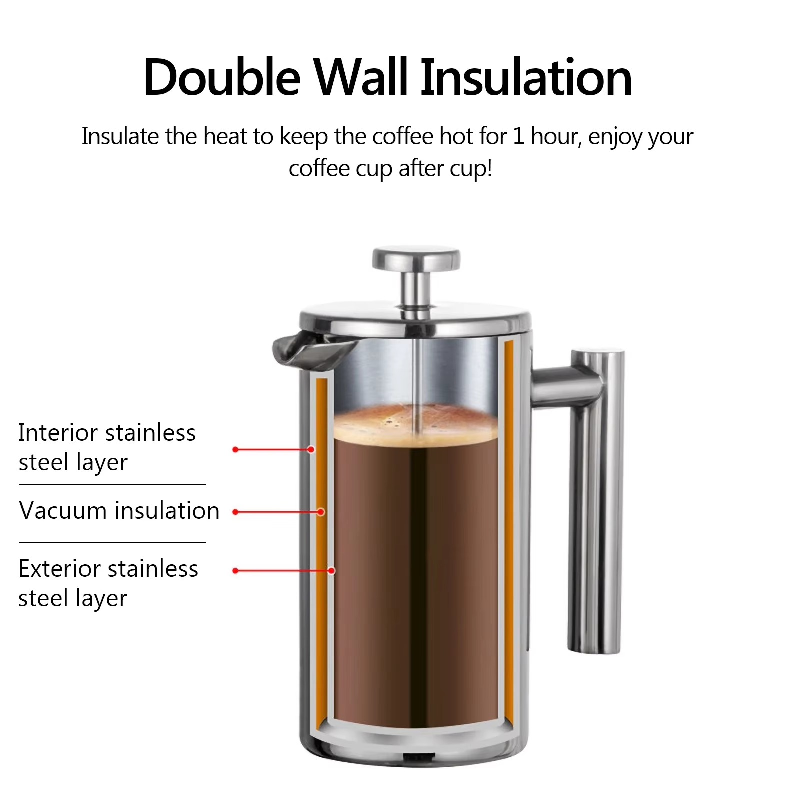 350ml/800ml/1000ml Koffiezetap - French Press Coffee Maker recensie en prijs